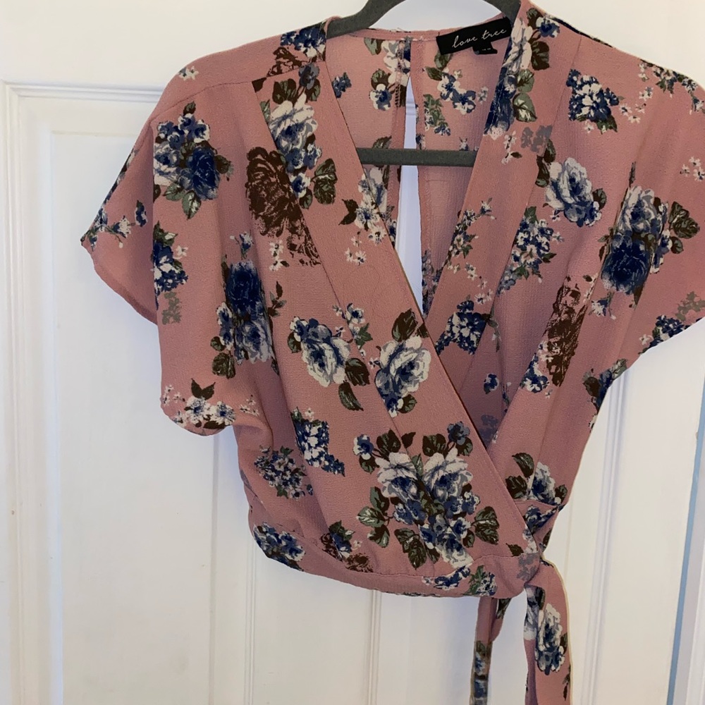 Floral crop top